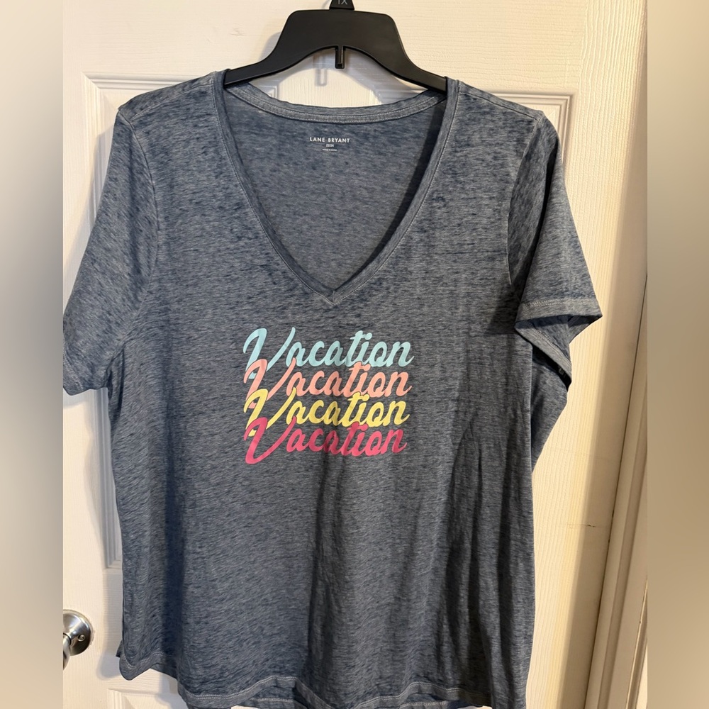 Lane Bryant Heather Gray T-Shirt